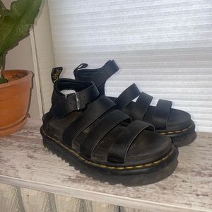 Chunky Dr. Martens Black Sandals
